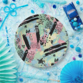 Colorful Urban Graffiti Pattern (12) ペーパープレート (パーティー)