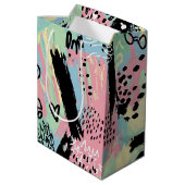 Colorful Urban Graffiti Pattern (12) ミディアムペーパーバッグ (裏面アングル)