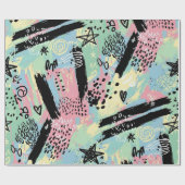 Colorful Urban Graffiti Pattern (12) ラッピングペーパー (フラット)