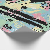 Colorful Urban Graffiti Pattern (12) ラッピングペーパー (角)