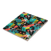 Colorful Urban Graffiti Pattern (13) タイル (側面)