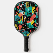 Colorful Urban Graffiti Pattern (13) ピックルボールラケット (裏面)
