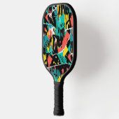 Colorful Urban Graffiti Pattern (13) ピックルボールラケット (左)