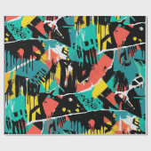 Colorful Urban Graffiti Pattern (13) ラッピングペーパー (フラット)