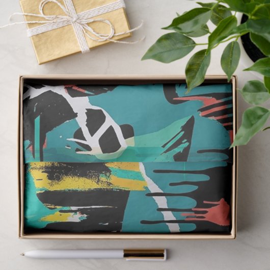 Colorful Urban Graffiti Pattern (13) 薄葉紙 (ギフト)