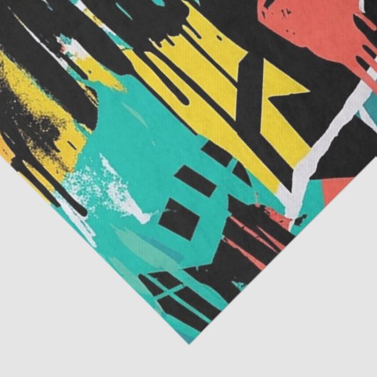 Colorful Urban Graffiti Pattern (13) 薄葉紙 (詳細)