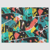 Colorful Urban Graffiti Pattern (13) 薄葉紙 (正面)