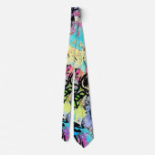 Colorful Urban Graffiti Pattern (1) ネクタイ (裏面)