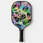 Colorful Urban Graffiti Pattern (1) ピックルボールラケット (裏面)