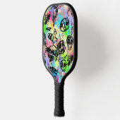 Colorful Urban Graffiti Pattern (1) ピックルボールラケット (左)