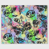 Colorful Urban Graffiti Pattern (1) ラッピングペーパー (フラット)