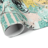 Colorful Urban Graffiti Pattern (2) ラッピングペーパー (ロールコーナー)