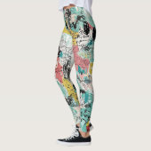 Colorful Urban Graffiti Pattern (2) レギンス (左)