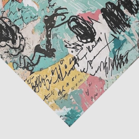 Colorful Urban Graffiti Pattern (2) 薄葉紙 (詳細)