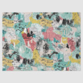 Colorful Urban Graffiti Pattern (2) 薄葉紙 (正面)