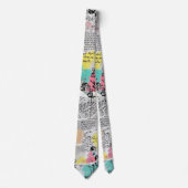 Colorful Urban Graffiti Pattern (3) ネクタイ (正面)
