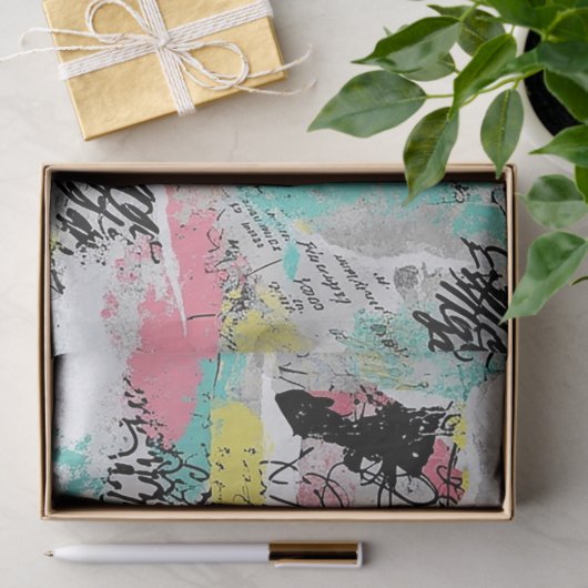 Colorful Urban Graffiti Pattern (3) 薄葉紙 (ギフト)