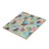 Colorful Urban Graffiti Pattern (4) タイル (側面)