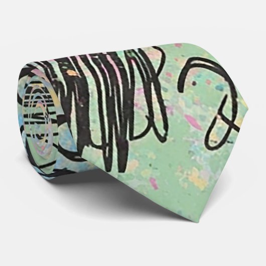 Colorful Urban Graffiti Pattern (4) ネクタイ (ロール)