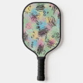Colorful Urban Graffiti Pattern (4) ピックルボールラケット (裏面)