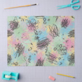 Colorful Urban Graffiti Pattern (4) 薄葉紙 (クラフト)