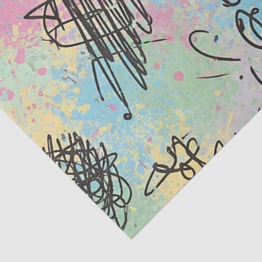 Colorful Urban Graffiti Pattern (4) 薄葉紙 (詳細)