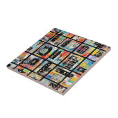 Colorful Urban Graffiti Pattern (5) タイル (側面)