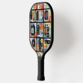 Colorful Urban Graffiti Pattern (5) ピックルボールラケット (左)