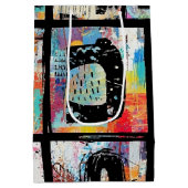 Colorful Urban Graffiti Pattern (5) ミディアムペーパーバッグ (裏面)