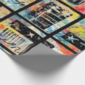 Colorful Urban Graffiti Pattern (5) ラッピングペーパー (角)