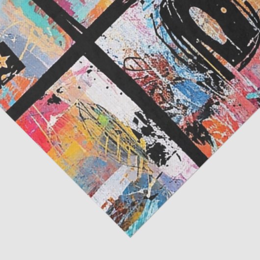 Colorful Urban Graffiti Pattern (5) 薄葉紙 (詳細)