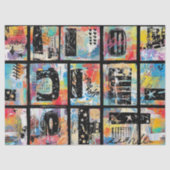 Colorful Urban Graffiti Pattern (5) 薄葉紙 (正面)