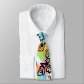 Colorful Urban Graffiti Pattern (6) ネクタイ (タイ)