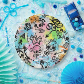 Colorful Urban Graffiti Pattern (6) ペーパープレート (パーティー)