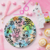 Colorful Urban Graffiti Pattern (6) ペーパープレート (パーティー)