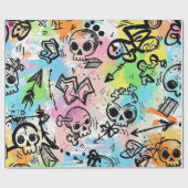 Colorful Urban Graffiti Pattern (6) ラッピングペーパー (フラット)