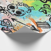 Colorful Urban Graffiti Pattern (6) ラッピングペーパー (角)