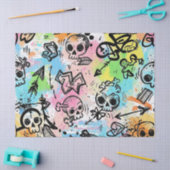 Colorful Urban Graffiti Pattern (6) 薄葉紙 (クラフト)