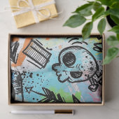 Colorful Urban Graffiti Pattern (6) 薄葉紙 (ギフト)