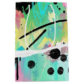 Colorful Urban Graffiti Pattern (7) ミディアムペーパーバッグ (正面)