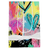 Colorful Urban Graffiti Pattern (7) ミディアムペーパーバッグ (裏面)