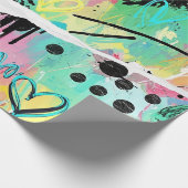 Colorful Urban Graffiti Pattern (7) ラッピングペーパー (角)