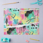 Colorful Urban Graffiti Pattern (7) 薄葉紙 (クラフト)