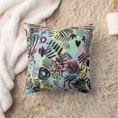 Colorful Urban Graffiti Pattern (9) クッション (ブランケット)