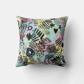 Colorful Urban Graffiti Pattern (9) クッション (裏面)