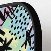 Colorful Urban Graffiti Pattern (9) ピックルボールラケット (左詳細)