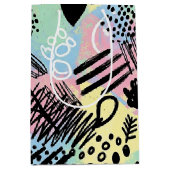 Colorful Urban Graffiti Pattern (9) ミディアムペーパーバッグ (正面)