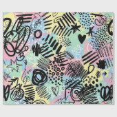 Colorful Urban Graffiti Pattern (9) ラッピングペーパー (フラット)