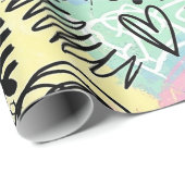 Colorful Urban Graffiti Pattern (9) ラッピングペーパー (ロールコーナー)