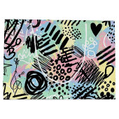 Colorful Urban Graffiti Pattern (9) ラージペーパーバッグ (裏面)